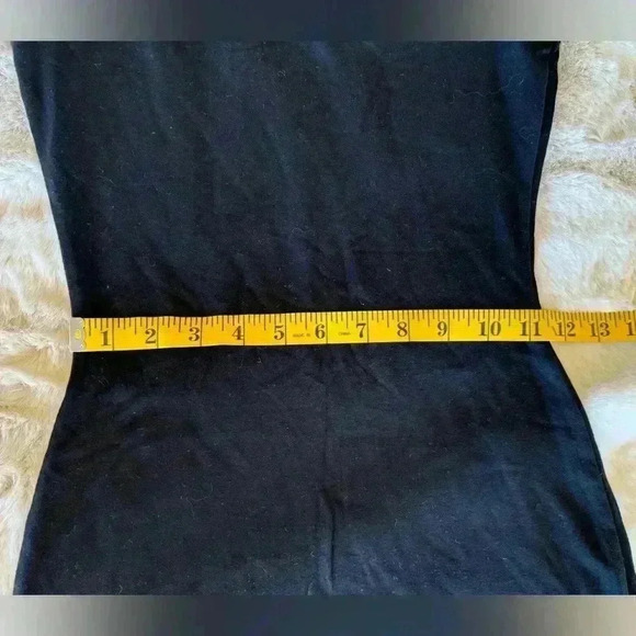 H&M JERSEY DRESS WITH ZIP Black, size Small - Picture 3 of 4